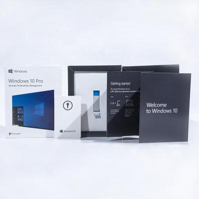 China 24/7 Genuine Original Windows 10 Pro USB Shipping Digital License Lifetime Original OEM Full Box Ready Current Free Full Package Windows 10 Lock for sale