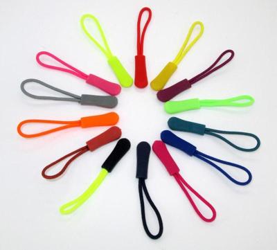 China Eco-Friendly Non-Smell//Non-Toxic No Fade Durable Rubber Rainbow Zipper Puller For Decoration Injection Zipper Puller for sale