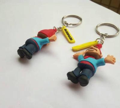 China Eco Friendly Non-Smell // Non-Toxic No Fade Durable Personalized Rubber Key Chain for sale