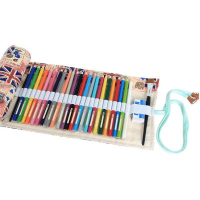 China Gift Bag Canvas Envelope Roll Up Pencil Bag Pen Case Holder Storage Pouch for sale