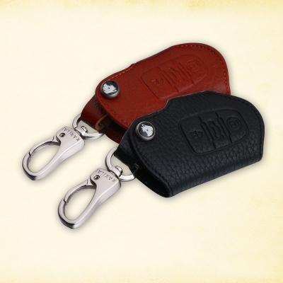 China Hot Sale AUDI Leather Car Key Leather Bag With LOGO for sale