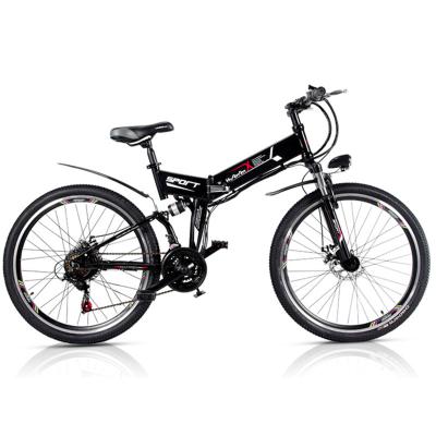 China 48V 10AH MTB 24 Inch 26 Inch Luxury Style Folding Electric Bicycle Optional for sale