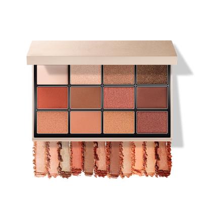 China Cardboard Waterproof Professional Makeup No Shimmer Custom Brand Color Matte Eyeshadow Palette for sale