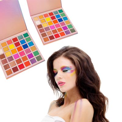 China 36colors Brush Waterproof Eyeshadow Plastic Eyeshadow Palette for sale