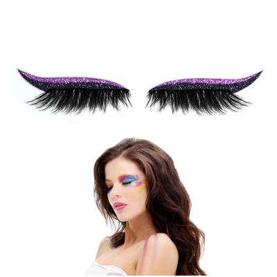 China glitter & New Eyeliner Stickers Eyelash Stickers 3D Shimmery False Eyelashes Glitter Eyeliner Sticker Fashion Eyes Makeup for sale