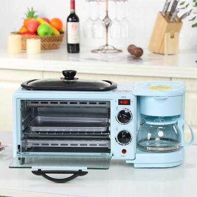 China Remote with Toast Oven 3 Functions Frying Toast Coffee 3 in 1 Breakfast Set Coffee Maker 3 in 1 Breakfast Makers 6L Coffee Pot Stove for sale