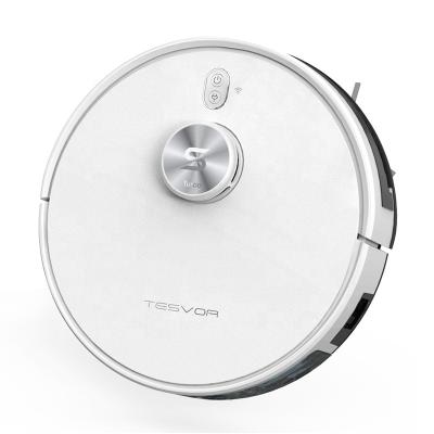 China 2021 Amazon Tesvor S6 Turbo 4000Pa Outdoor White Rechargeable Home Robot Smart Fast Vacuum Cleaner for sale