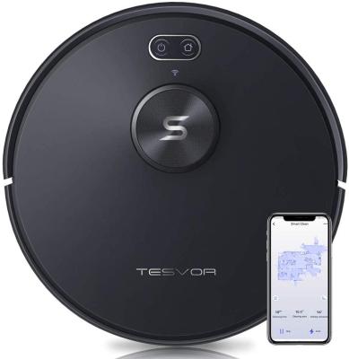 China Tesvor S6 2700Pa Outdoor Laser Precise Navigation Rechargeable Robot Sweeping Vacuum Cleaner For Pet Hair for sale