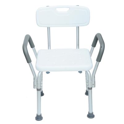 China Metal Shower Chair EVA Padded Bath Seat Medical Tool Free Anti-Slip Shower Bench Bath Stool for Elderly for sale