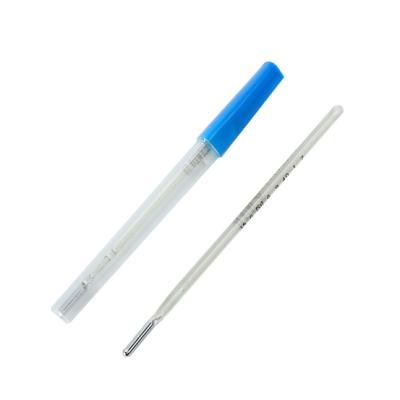 China Mercury Thermometer Glass Oral And Armpit Axillary Thermometer Stick Body Infant Adult Infant Triangular Thermometer for sale