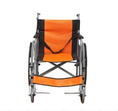 China New Two-wheel Brake Manual Wheelchair Foldable Portable Wheelchair For Older Thickened Wheelchair For The Disabled for sale