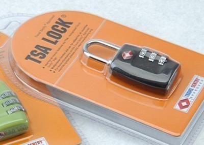 China 3-digit TSA cable zinc alloy number lock for sale