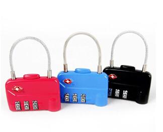 China luggage TSA zinc alloy lock with cable for sale