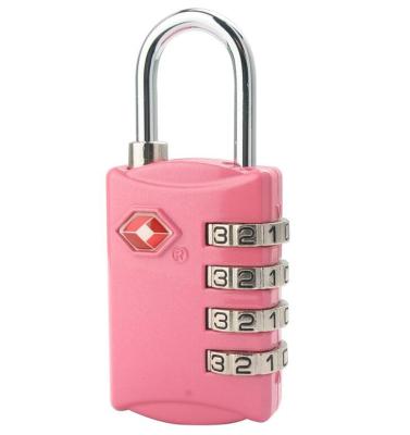 China Zinc Alloy TSA 4-digital  travel lock& pink Tsa Luggage Lock& 67.8g Tsa Bag Number Lock for sale