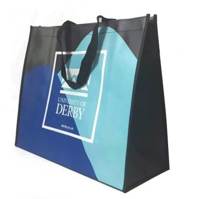 China 50cm OEM Laminated 100gsm Non Woven Shopping Bag for sale