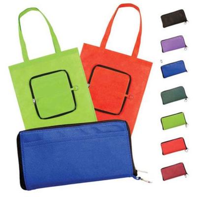 China Bolso no tejido plegable de Tote Zipped 80gsm los 38X40cm en venta