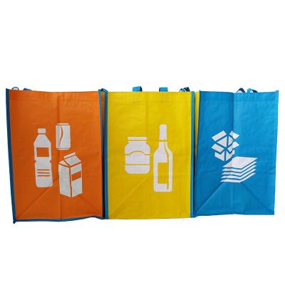 Chine Sacs promotionnels tissés par 100gsm du bleu 35x30x39.5cm à vendre