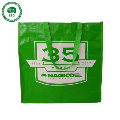 China Decken Sie gesponnene Tasche des Plastik70gsm 30x12x39.5cm CMKY Polypropylen mit Ziegeln zu verkaufen