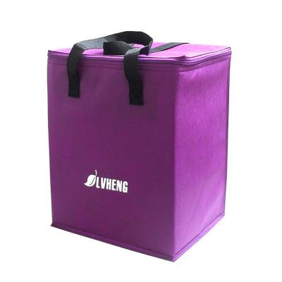 Chine Le vin non tissé 20x15x20cm 80gsm 2mm EPE a isolé un sac plus frais à vendre