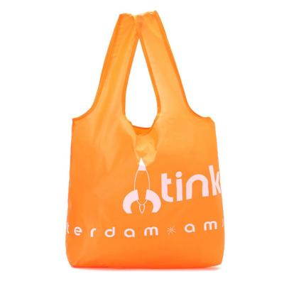 China Polyester 12x10cm 210D Waterproof Foldable Shopping Bag for sale