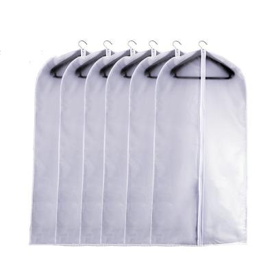 China Closure Dresses White Nonwoven 120x52cm CMYK PEVA Bag Suit for sale