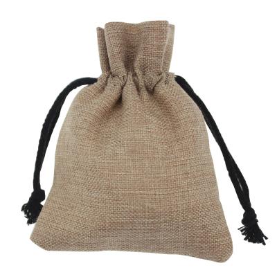 Chine Sac à provisions de jute de ficelle du cordon 20cm 50cm à vendre