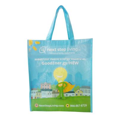 China Waterproof Advertising Non Woven 30x10x40cm 70gsm RPET Bag for sale