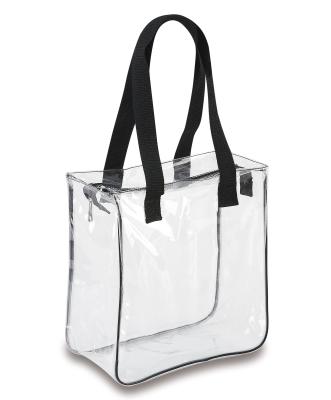 China Colored Plastic Handle Tote 30x10x37cm CMYK PVC Pencil Bag for sale