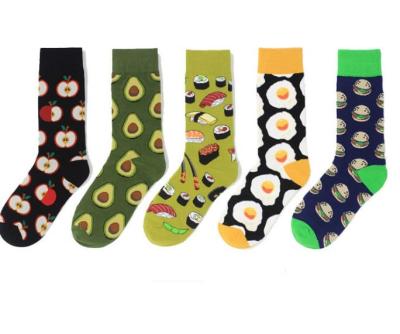 China Anti-failure autumn and winter brand new with the same socks food series cotton socks for sale