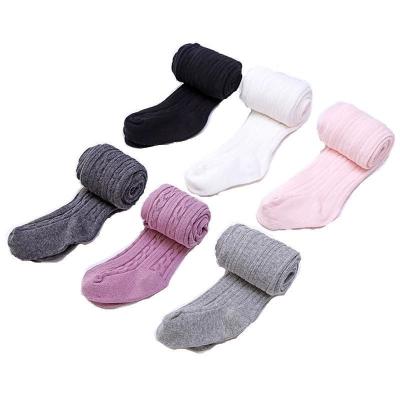 China Spandex/Nylon/Cotton QUICK DRY Baby Kids Jacquard Girls Cable Sweater Tights Toddler Fashion Jacquard Tights for sale