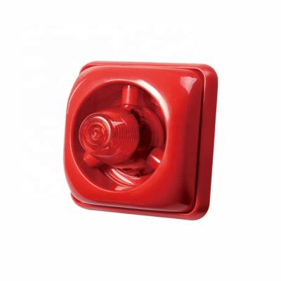 China HC-F102 Plastic FIRE ALARM SIREN 12V/24V FIRE STROBOSCOPE SOUNDER for sale