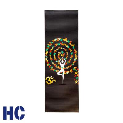 China Eco-friendly Wholesale Double Side Fit-yoga Custom Logo 8mm PU Yoga Mat for sale