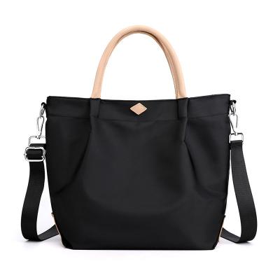 China Custom Handled ECO Logo Shopping Women Oxford Tote Bag for sale