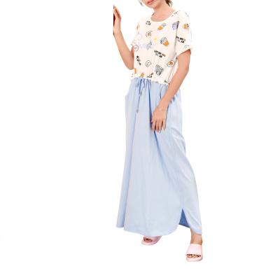 China QUICK DRY Pijiamas Long Pajamas Robe For Womens Sleepwear Nightgown Summer Pajamas Robe Ladies Nightgown Nightgowns Factory for sale