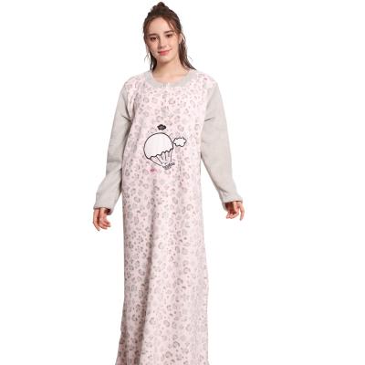 China Thermal Pajamas Long Robe Pijiamas Women Nightgowns Dresses Sleepwear Nightgown Ladies Dress Pajamas Nightgown Winter Nightgowns Nightgown Fabric for sale