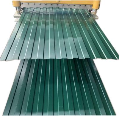 China High Strength Structure Zinc 275g/m2 Aluzinc Color Coated Steel Corrugated Iron Roofing Sheets And Prepainted Trapezoid Roofing Sheet for sale