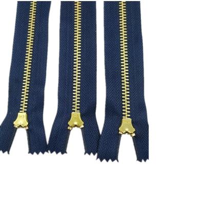 China wenzhousanhe Brass 	Metal Teeth Zipper Double Zipper Shorts Reflective Zippers for sale