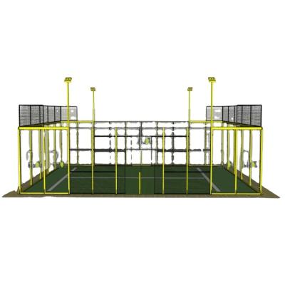 China Hot Selling New Design Professional Panoramic Multi-Use New Design Professional Panoramic Multi-use Straight TENNIS COURT TENNIS COURT ECO Sport PADEL Court for sale