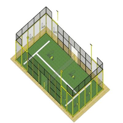 China Factory Professional Competitive Price Built With Safe TENNIS COURT FRAME High Quality Padel Tennis Court ECO Material for sale