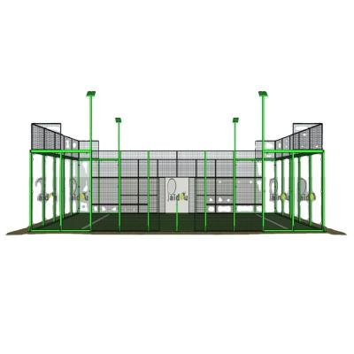 China Professional Manufacturer Wholesale Long Service Lifetime Eco Steel Structure Frame PADEL TENNIS COURT ECO TENNIS COURT FRAME for sale