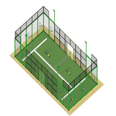 China High Quality New Design 14 Module Eco Frame Padel Tennis Court ECO Detachable TENNIS COURT ECO FRAME for sale