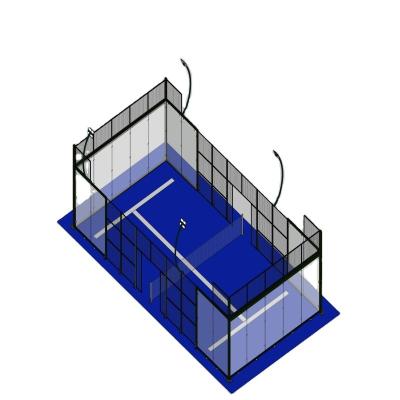 China Manufacturer Supplier Factory Price Modern Design Paddle Panoramic Padel Tennis Court Elegance PALETTE COURT for sale