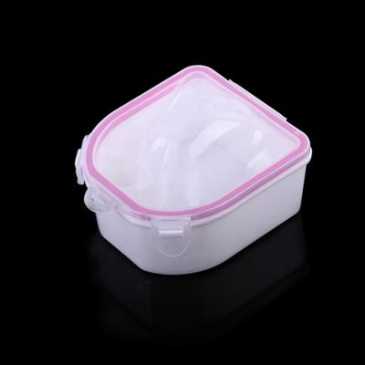 China Durable Pink Blue Two Layers Soak Off Bowl Manicure Bowl For Nail Care Use for sale