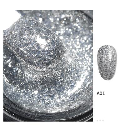 China Japanese Metal Gel Ace Eco-friendly Super Platinum Shinny UV Nail Gel Polish With Glitter for sale