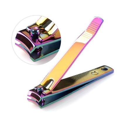 China Durable Rainbow Stainless Steel Nail Clipper Nail Scissors Nail Cutter Toe Fingernail Clipper Cheaper for sale