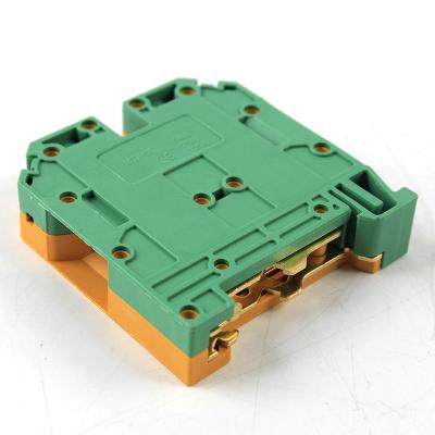 China JESIRO Double Layer Din Rail Cable Nylon Electrical Screw Ground Wiring Brass MTK TB Connector 2p For Housing for sale