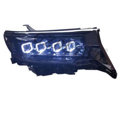 China RGB Angel Eye LED Headlights For Toyota Land Cruiser Prado GXL PW Fj150 2018 2019 for sale