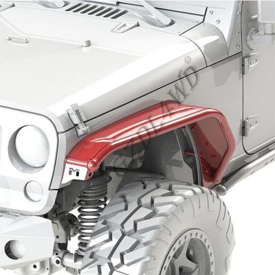 China Overland Tube Off Road Fender Flares Aluminum Black Powder Coated For Jeep JK Wrangler for sale