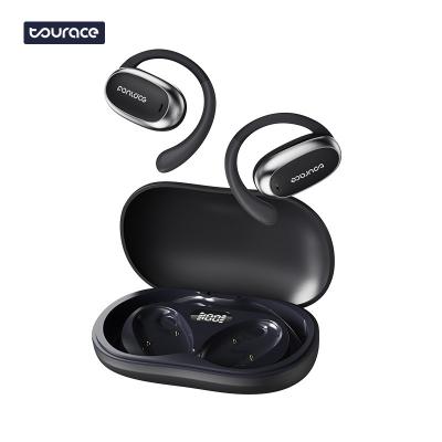 China ABS+PC OWS Wireless Bone Conduction Headphones Open Earhook Sports Headset with LED Battery Indicator and Earplugs for sale