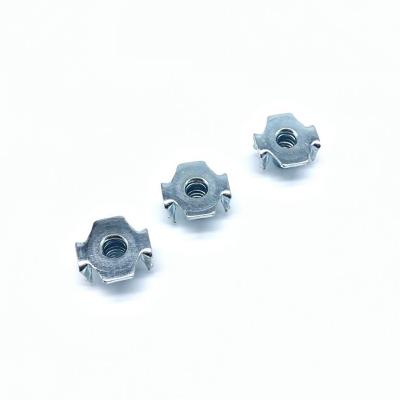 China China Retail Industry Wholesale Industry Wholesale Nut M4 Four Claw Nut T Bolt and Rivet Insert Iron Nut for sale